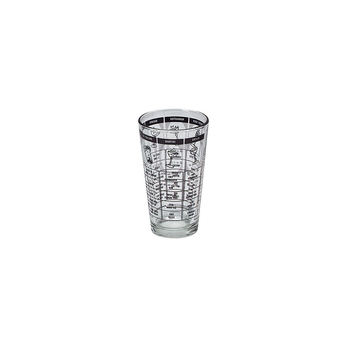 GOBELET VERRE MELANGEUR  POUR COCKTAIL  470ML