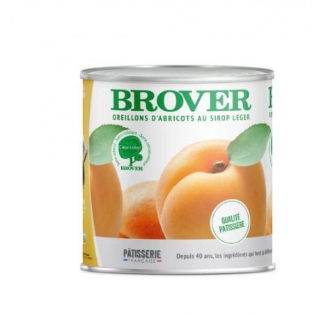Demi abricot Brover au sirop 6 x 3kg