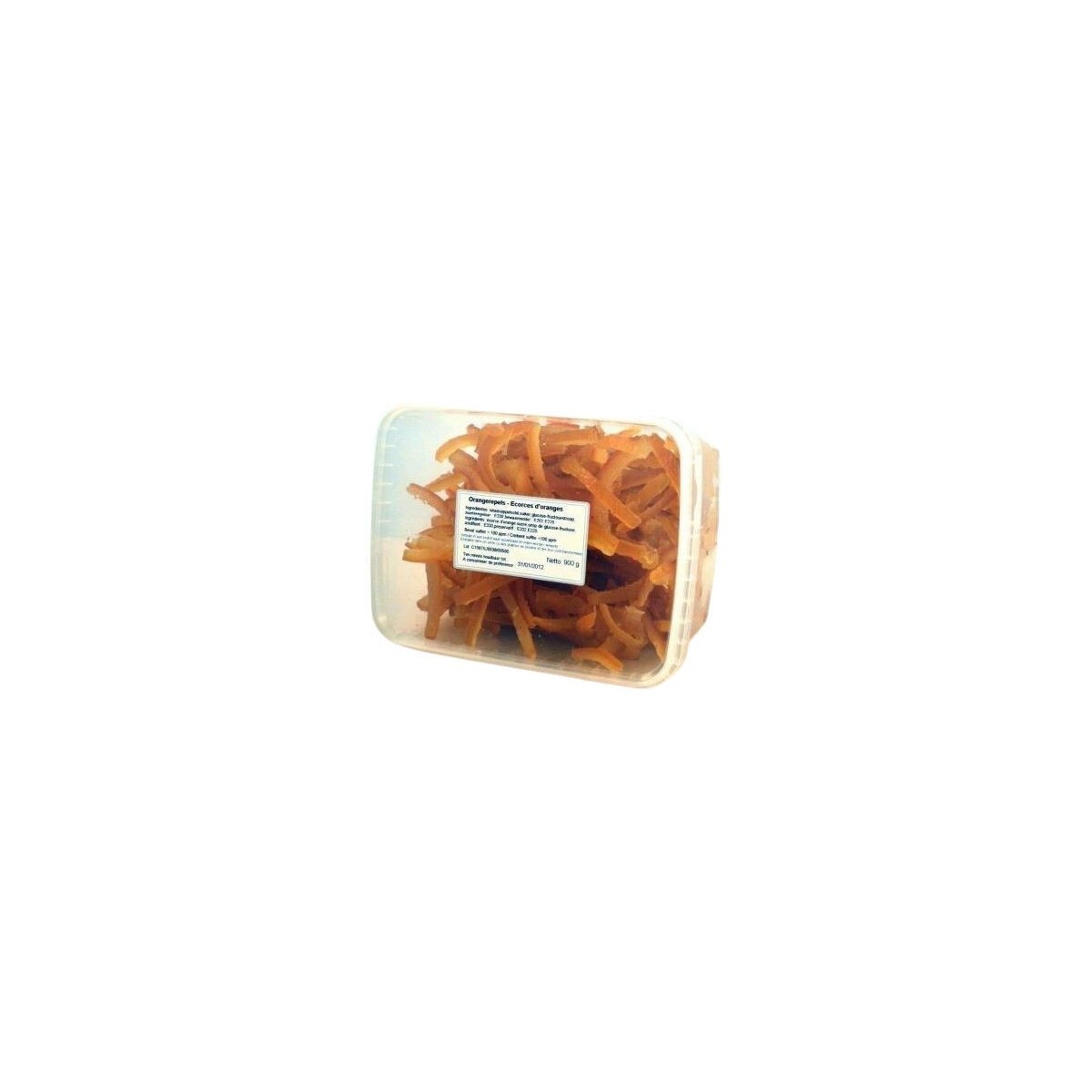 CANDIED ORANGE PEEL STRIP +- 7CM 900 GR  BOX