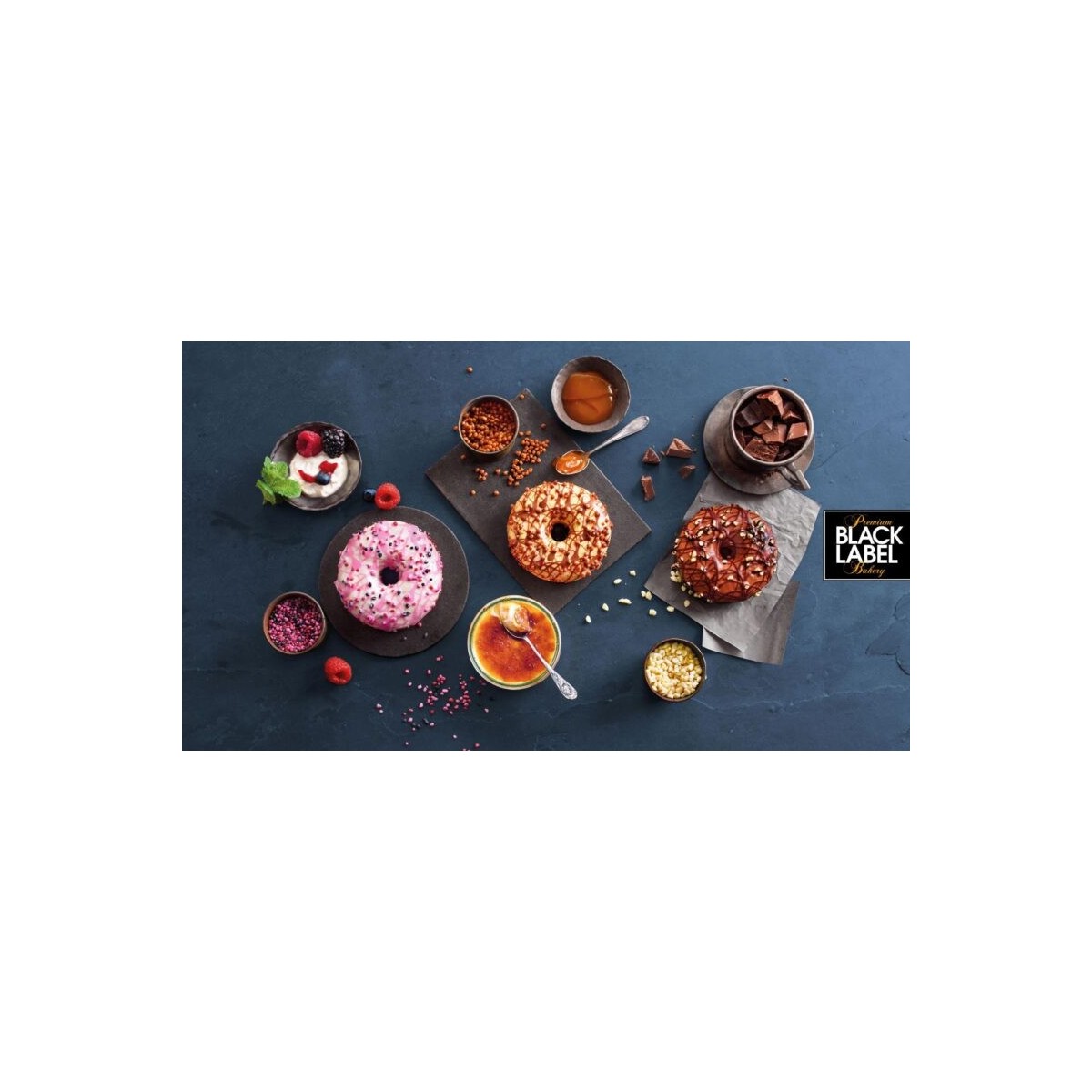 B & B 02354 CHOCOLADECAKE DONUTS 48 X 80GR  