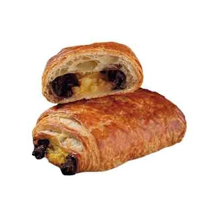 DELIFRANCE S4886 PAIN AU CHOCOLAT CREAM PASTRY BUTTER 15% READY TO BAKE 70X90GR  BOX