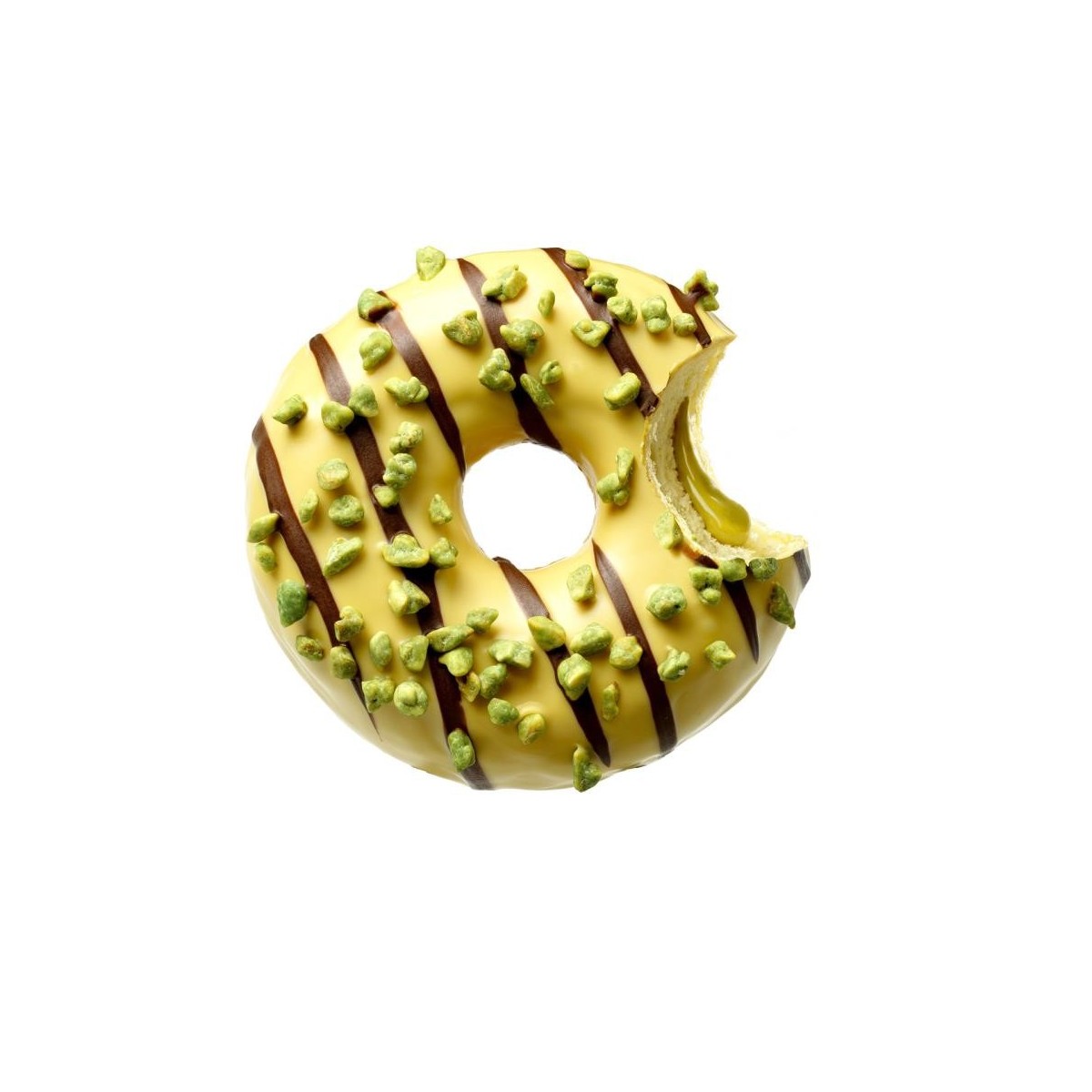 DAUPHINE 4250994 DONUT MUCHO PISTACHIO GEVULD 48X74GR  DOOS