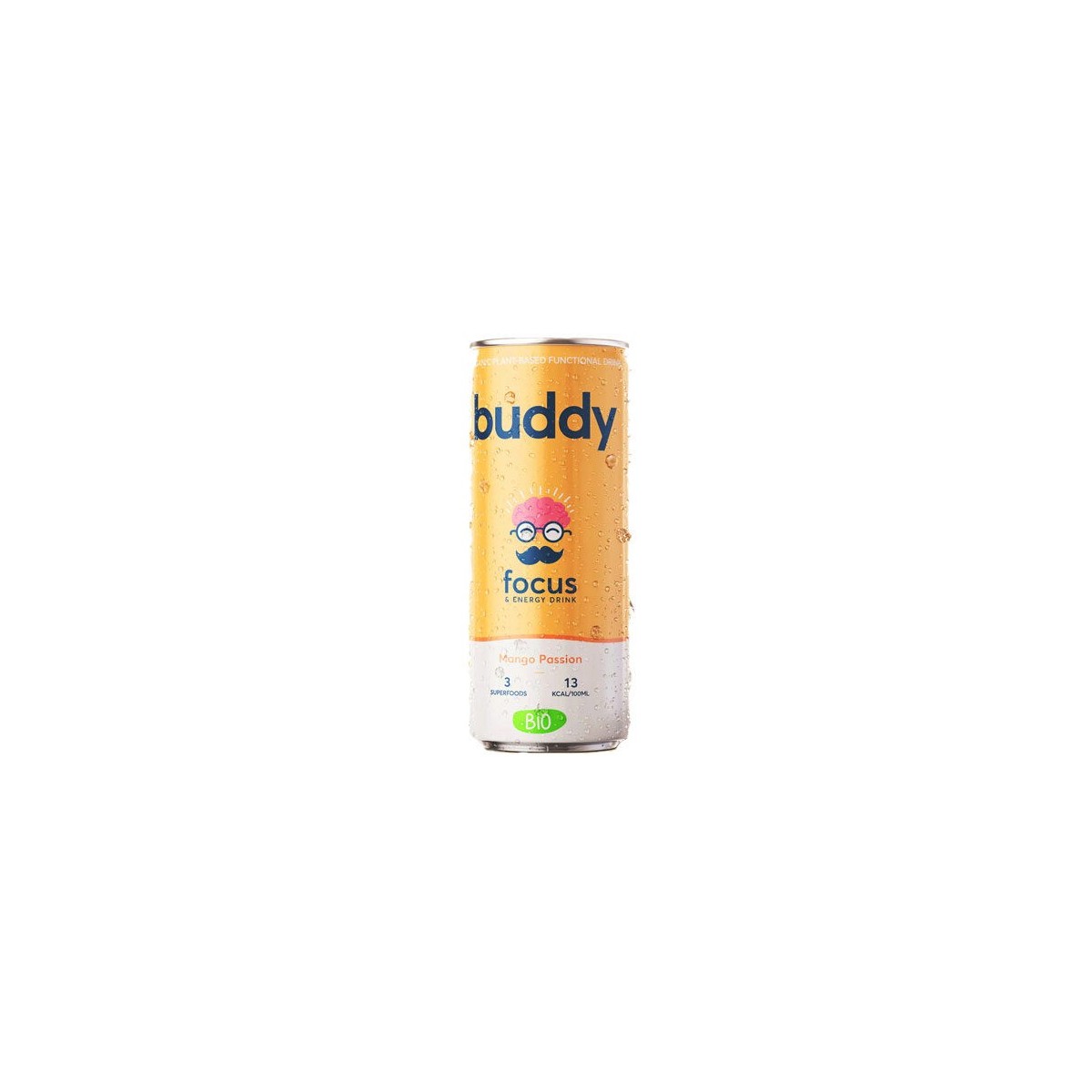 BOISSON BUDDY MANGUE PASSION CANNETTE 12 X 250ML