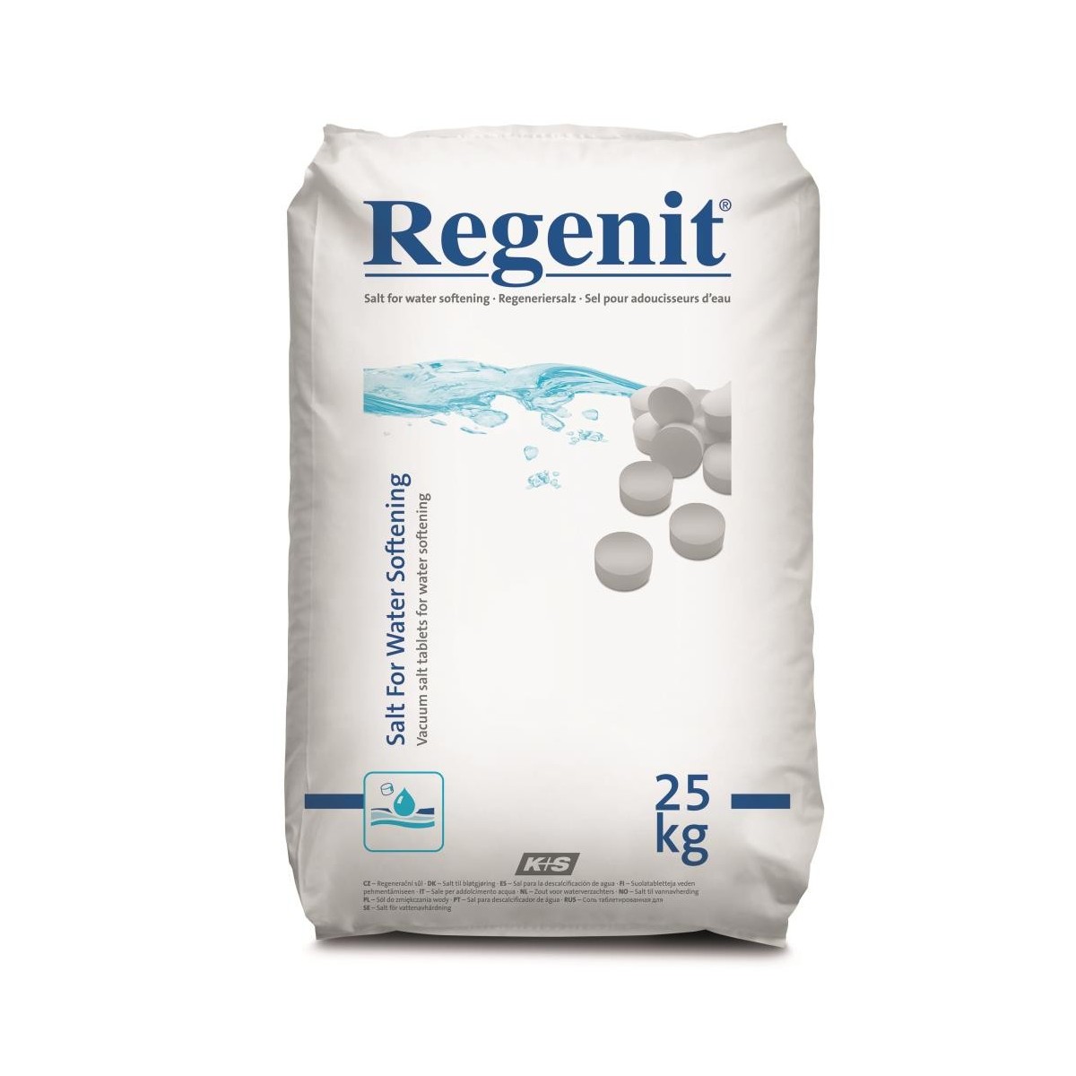 REGENIT SALT FOR SOFTENER 25KG  BAG