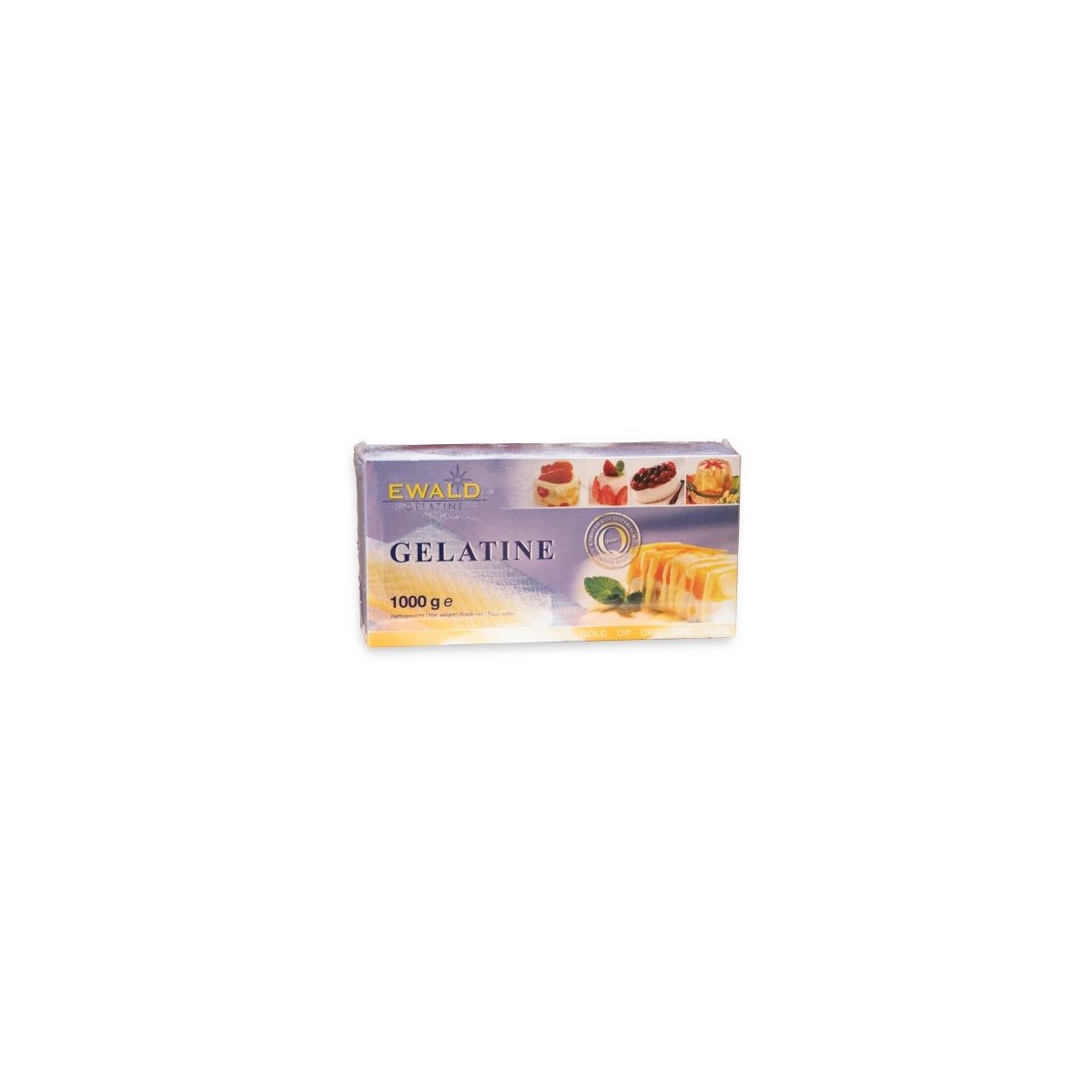 GELATINE ALIMENTAIRE FEUILLE EXTRA FINE OR 1 KG