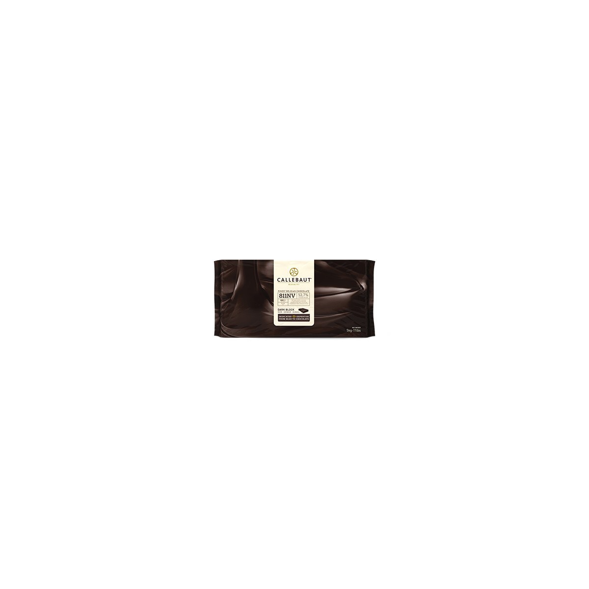 CALLEBAUT 811NV-120 FONDANT CHOCOLADE BLOK 55%  VERPAKT KARTON VAN 5X5KG  KG