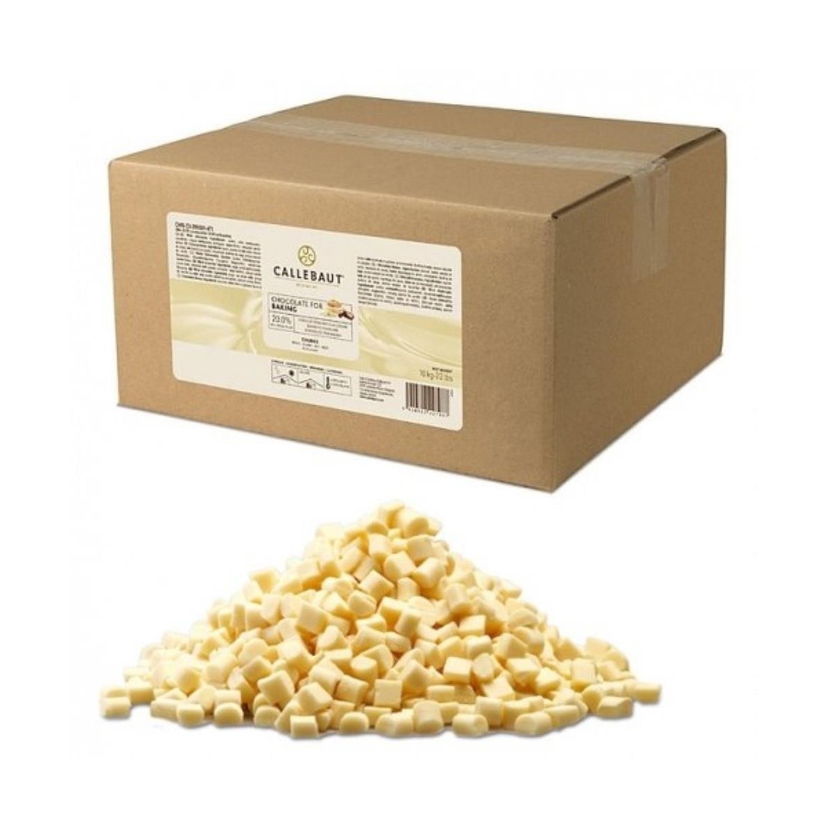 CALLEBAUT CHW-CU-20V001-471 CHUNKS WHITE BOX OF 10KG  KG