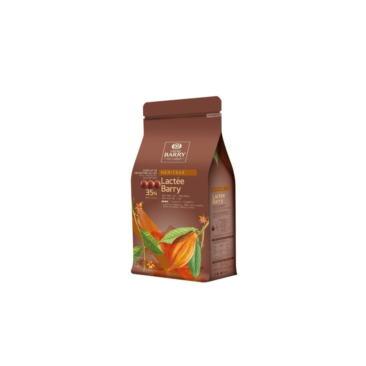 Chocolat de couverture lait au caramel en callet 1kg