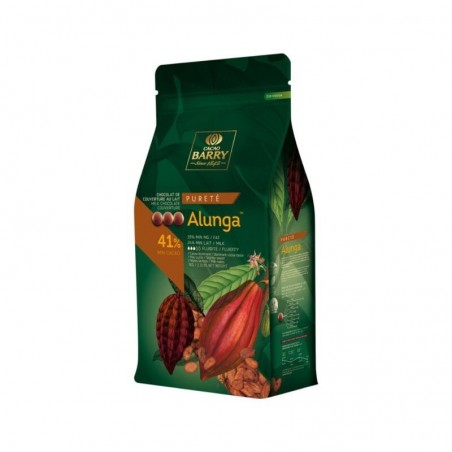 Chocolat au lait Origine Alunga 41% en callets 1kg