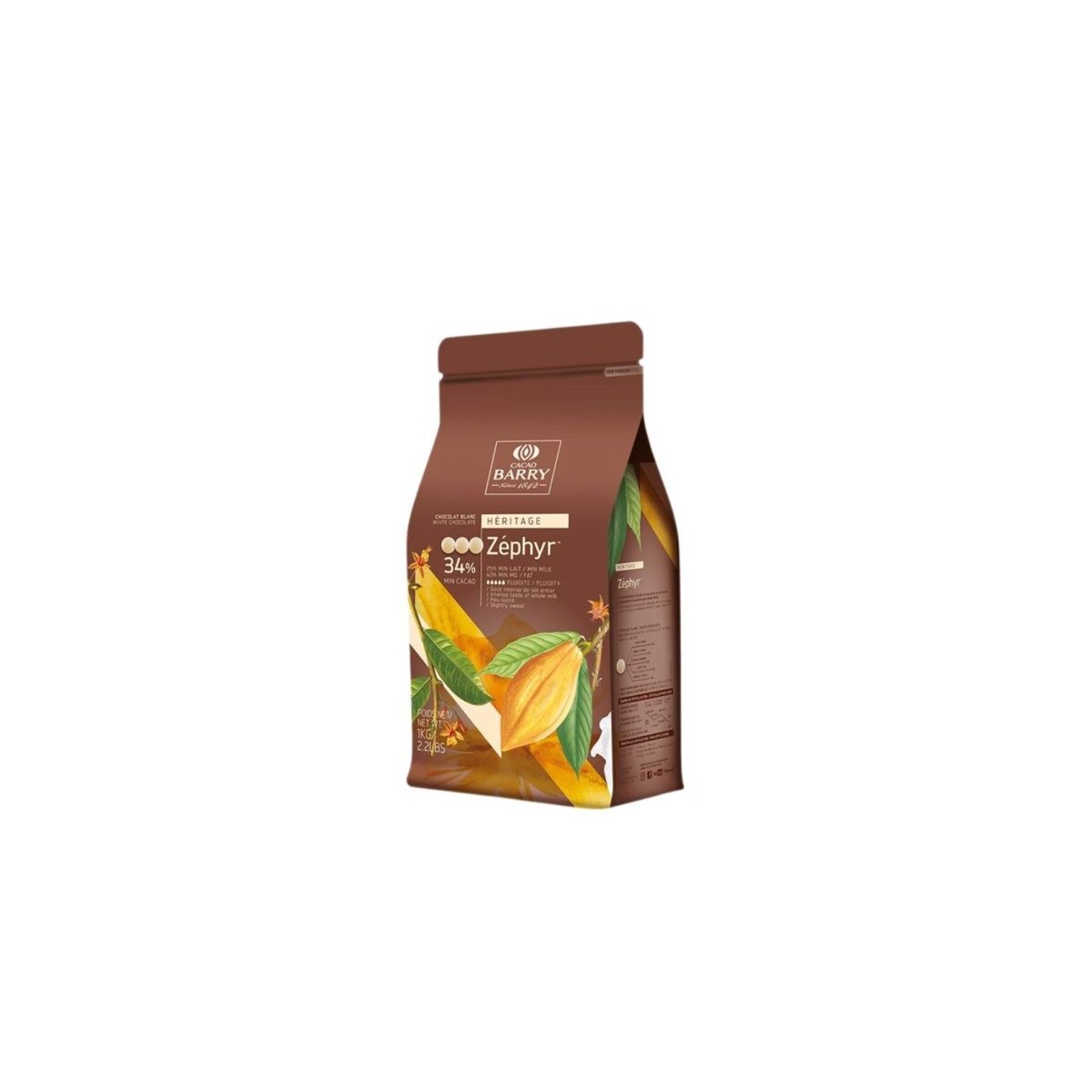 Chocolat blanc en callet Zephyr 1kg