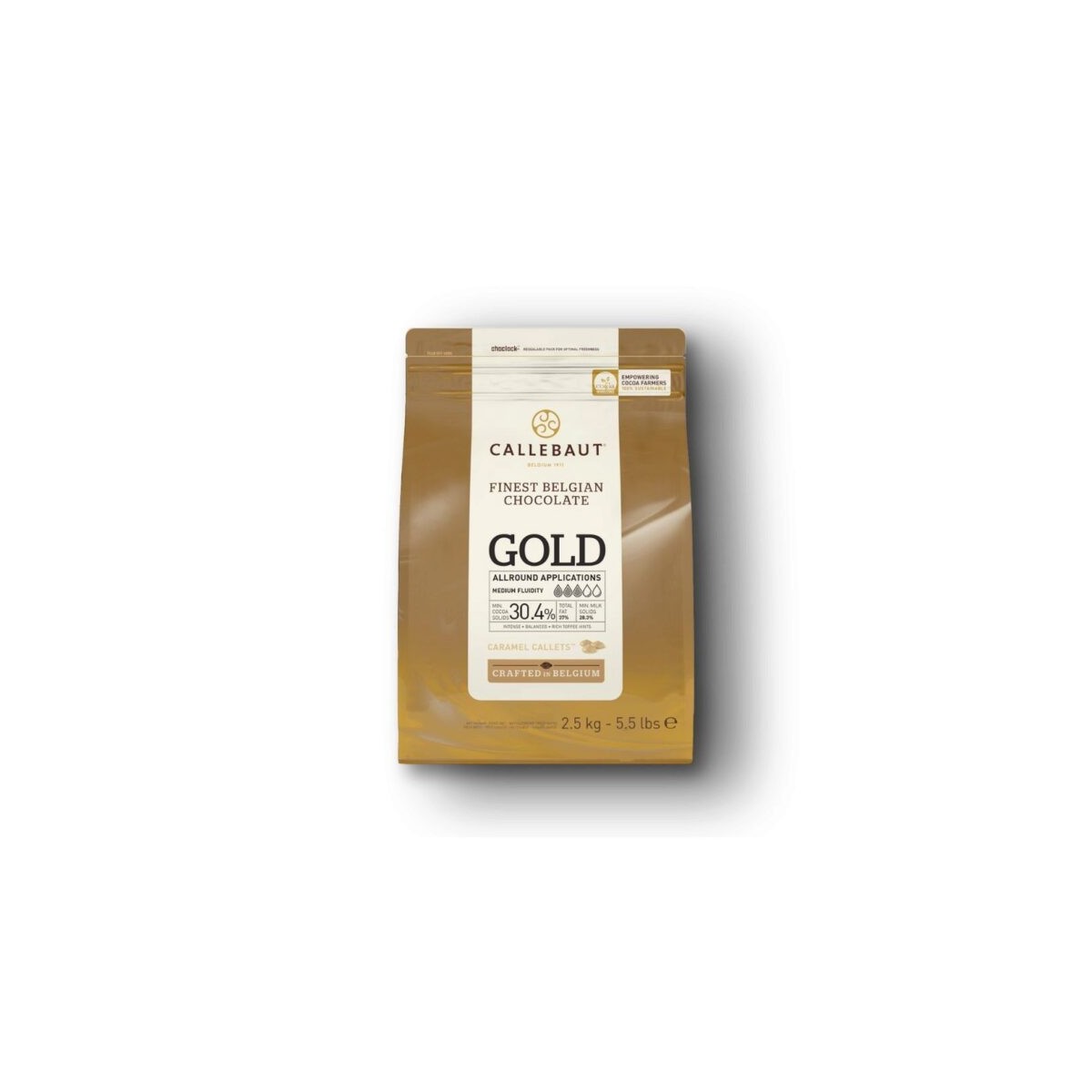 Chocolat caramel Gold 30.4% 2.5kg