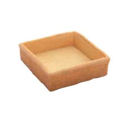 PIDY TARTLET SANDED SQUARE 7X7CM H1.8CM BUTTER TRENDY SHELL 96 PIECES  BOX