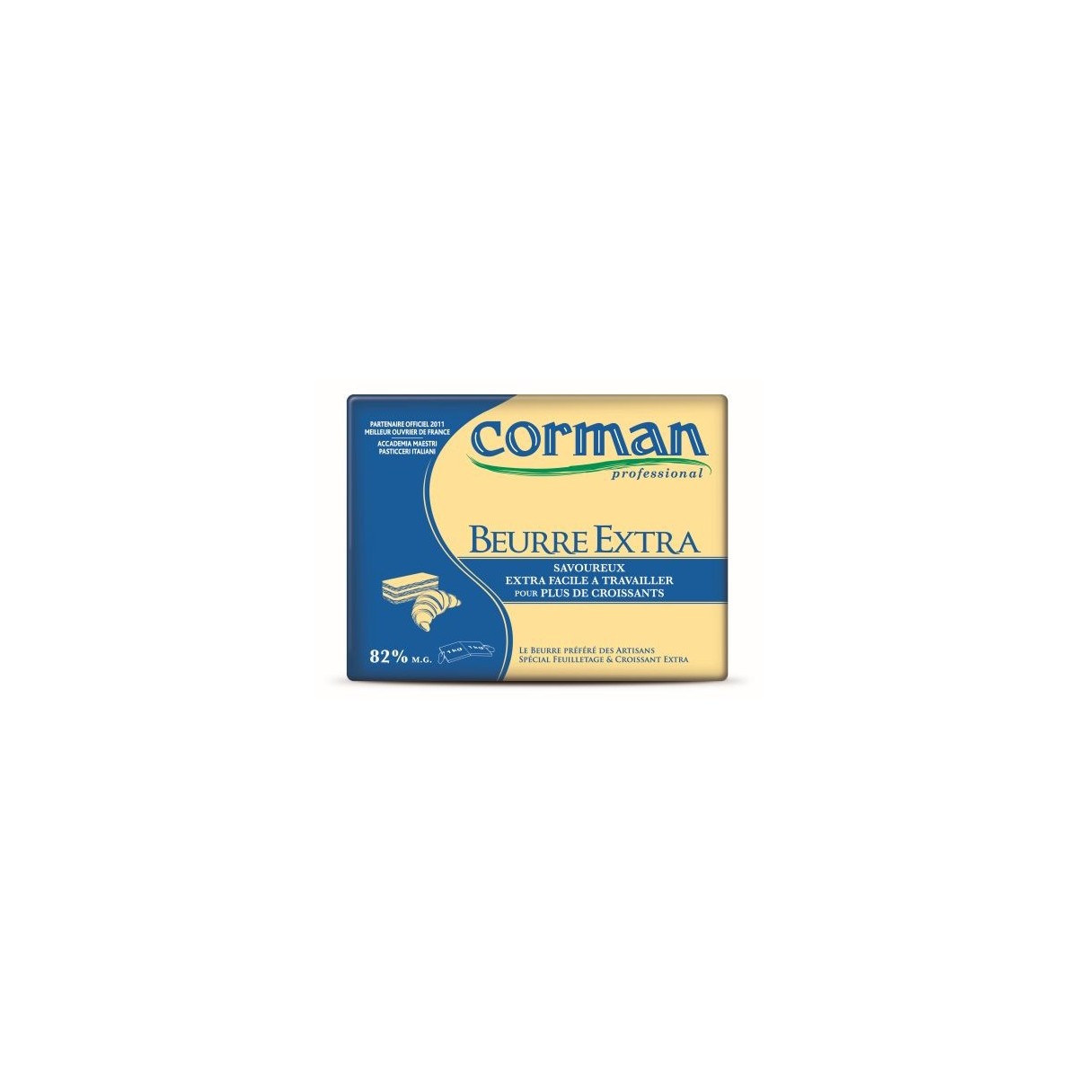 CORMAN BEURRE EXTRA 82% FEUILLETAGE &  CROISSANT NEUTRE 5 X 2KG 0029125 - 29777501