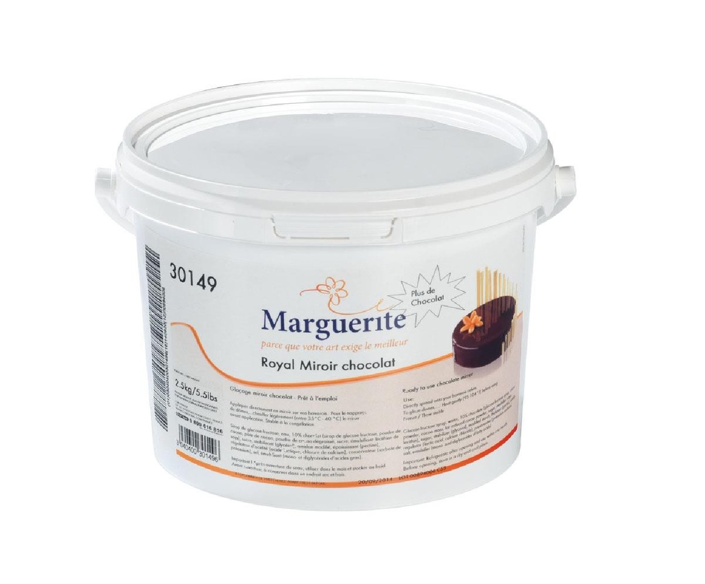 DEBCO MARGUERITE ROYAL MIROIR CHOCOLAT  2.5KG