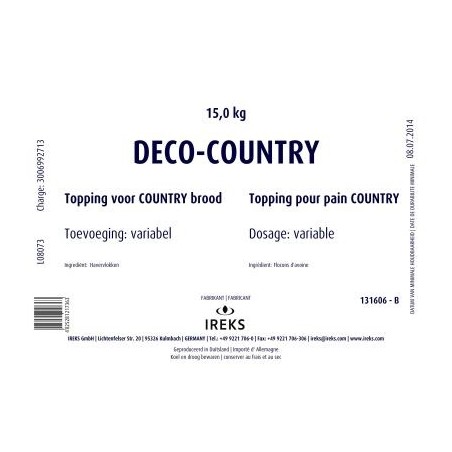 IREKS 131606 DECO-COUNTRY 15KG