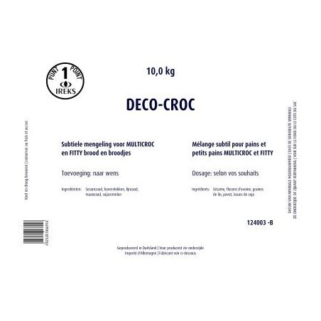 IREKS DECO CROC SAC DE 10KG