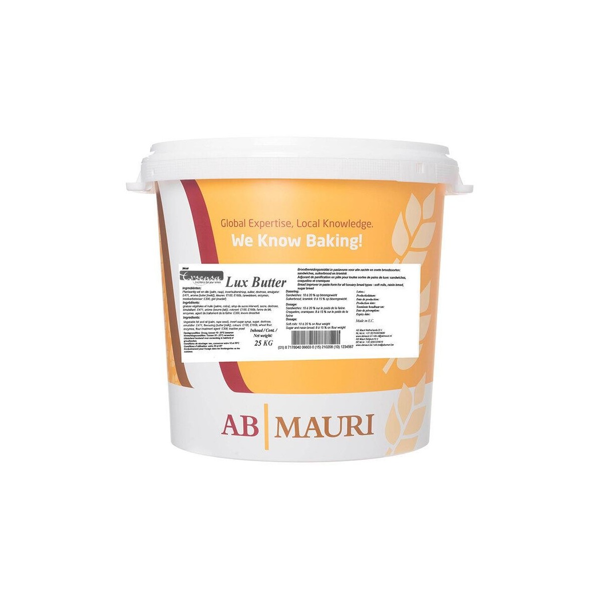 AB MAURI EXSENSA LUX BUTTER - LUXE DEGEN 25 KG EMMER