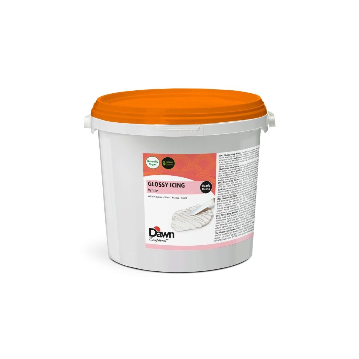 DAWN GLOSSY ICING WHITE 6KG  BUCKET ON/ORDER