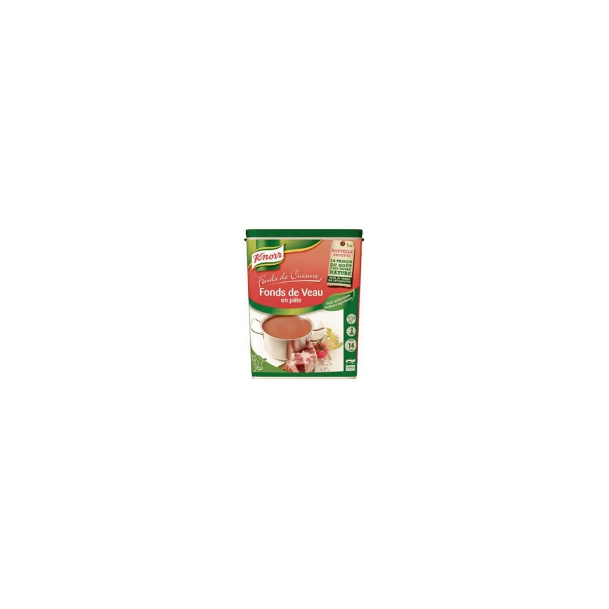 KNORR KALFSBOUILLON IN PASTA 1KG  DOOS