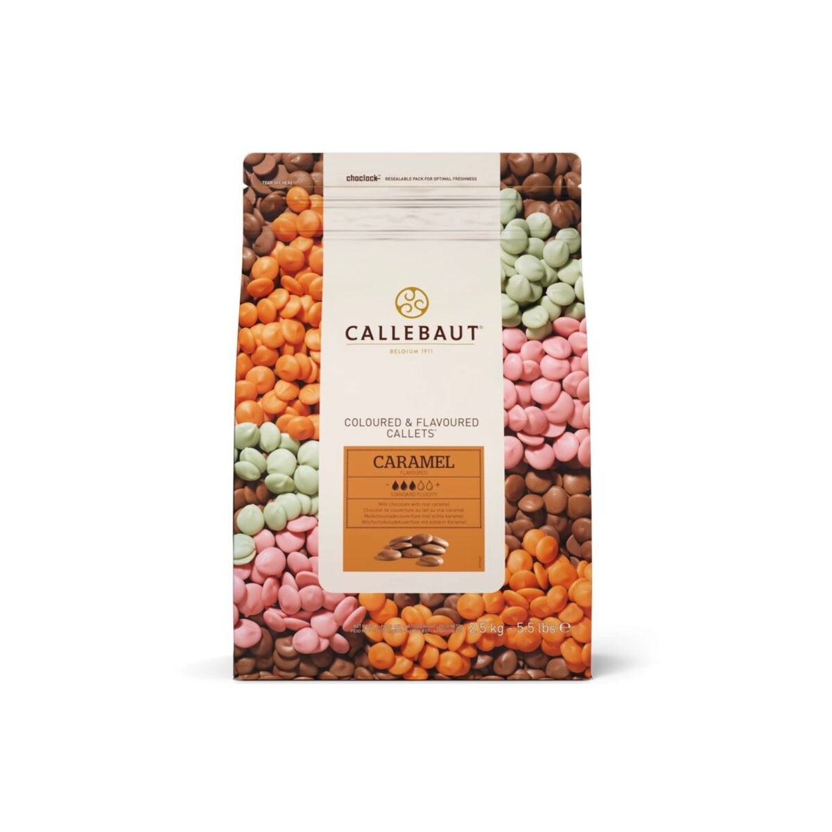 CALLEBAUT CHF-N3438CARE4-U70 CALLETS CARAMEL BOX OF 4 BAGS X 2,5KGBAG ON/ORDER