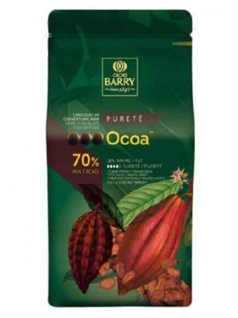 BARRY CHD-N70OCOA-804 OCOA BLACK 70% CALLETS IN BULK  20KG  BOX