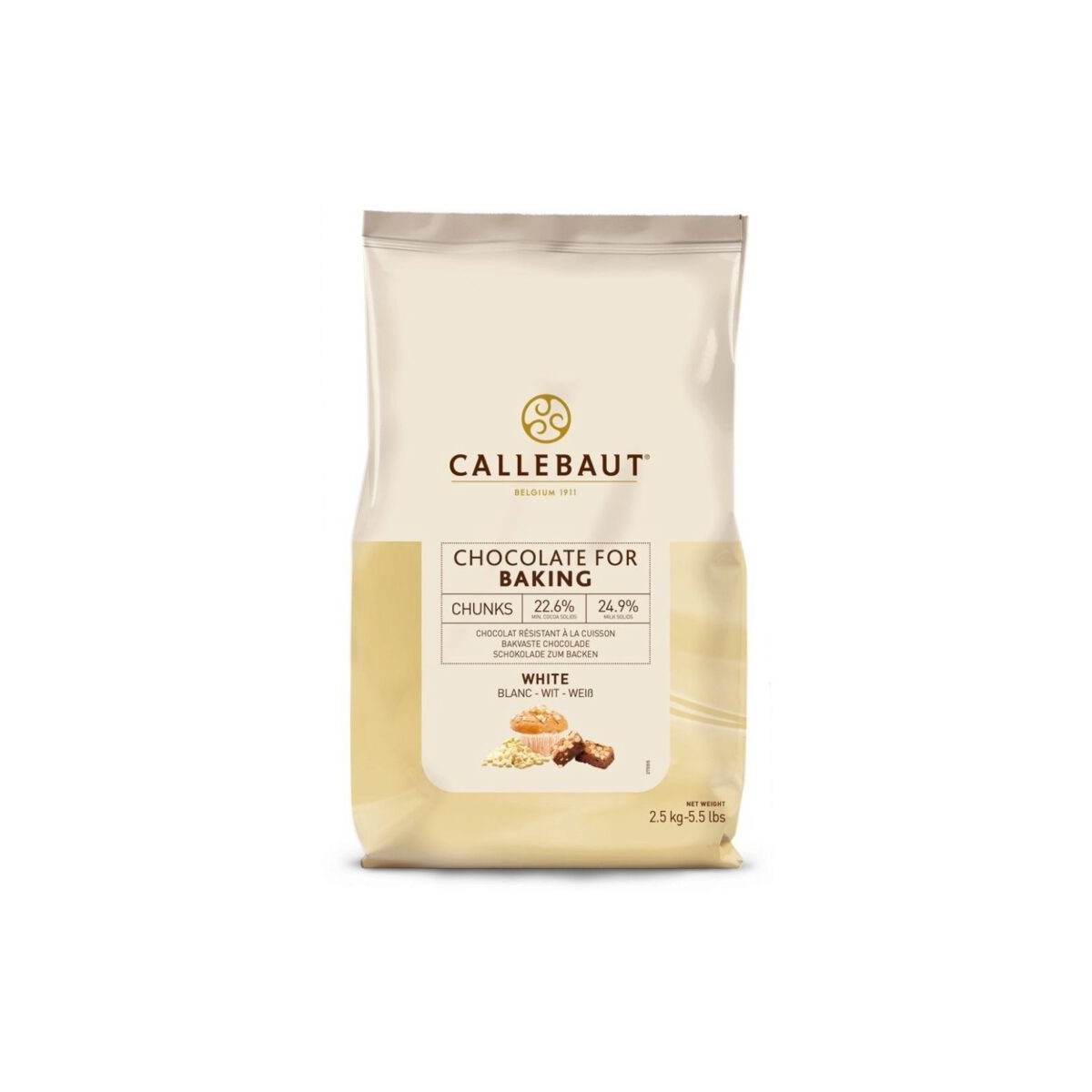 Pépites de chocolat au lait 2,5kg Callebaut