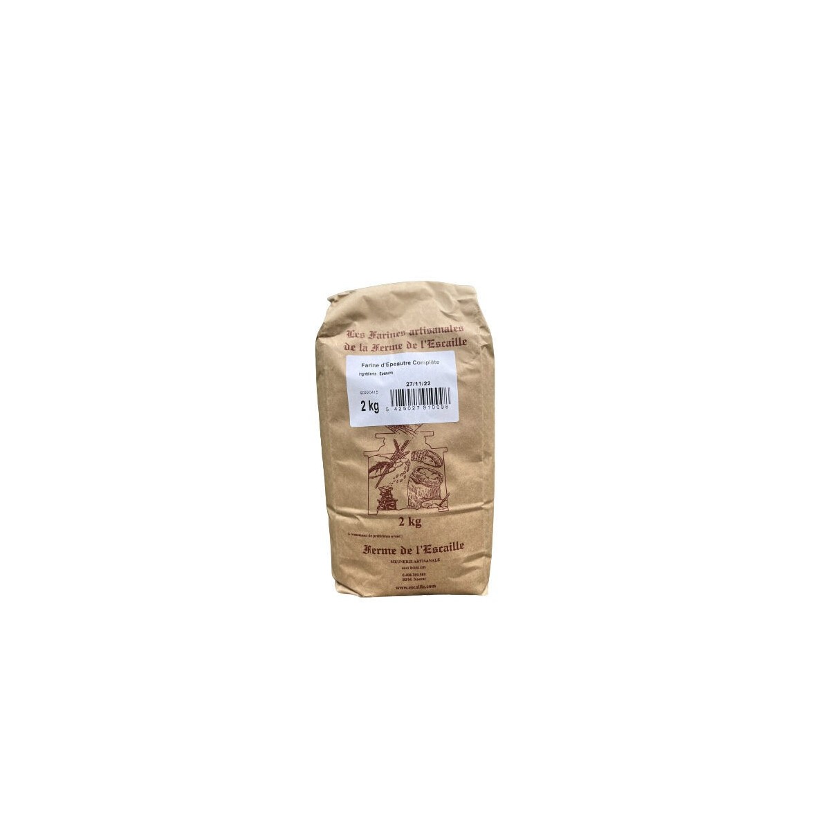 FARINE EPEAUTRE COMPLETE FERME L ESCAILLE 2KG