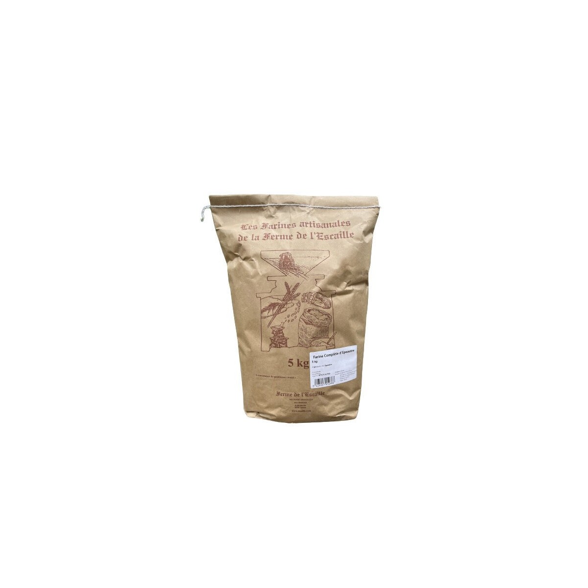 BLOEM SPELT HALF VOLKOREN 5KG FERME DE L ESCAILLE  ZAK