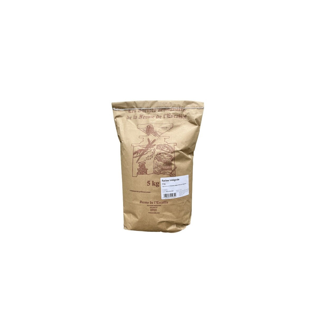 INTEGRAL FLOUR 5KG FERME DE L'ESCAILLE  BAG