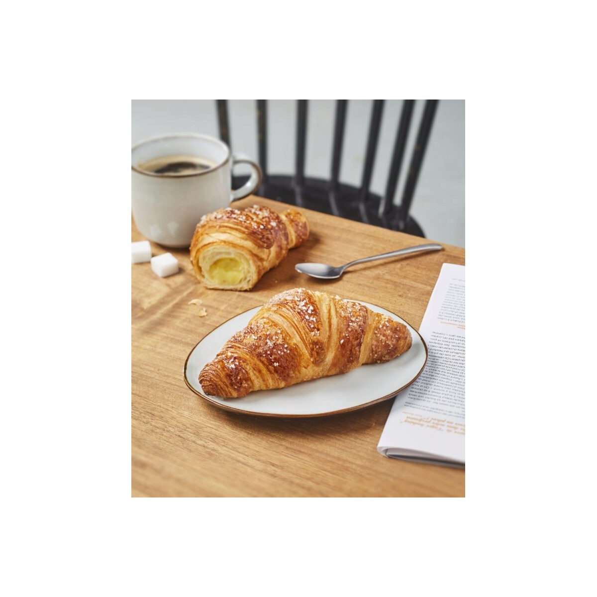 BRIDOR 39889 CROISSANT FINE BUTTER CUSTARD-FILLED READY TO BAKE 50X100GRBOX