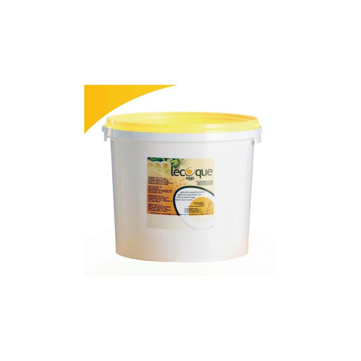 UNSHELLED HARD-BOILED EGGS 75 PIECES LECOQUE  BUCKET