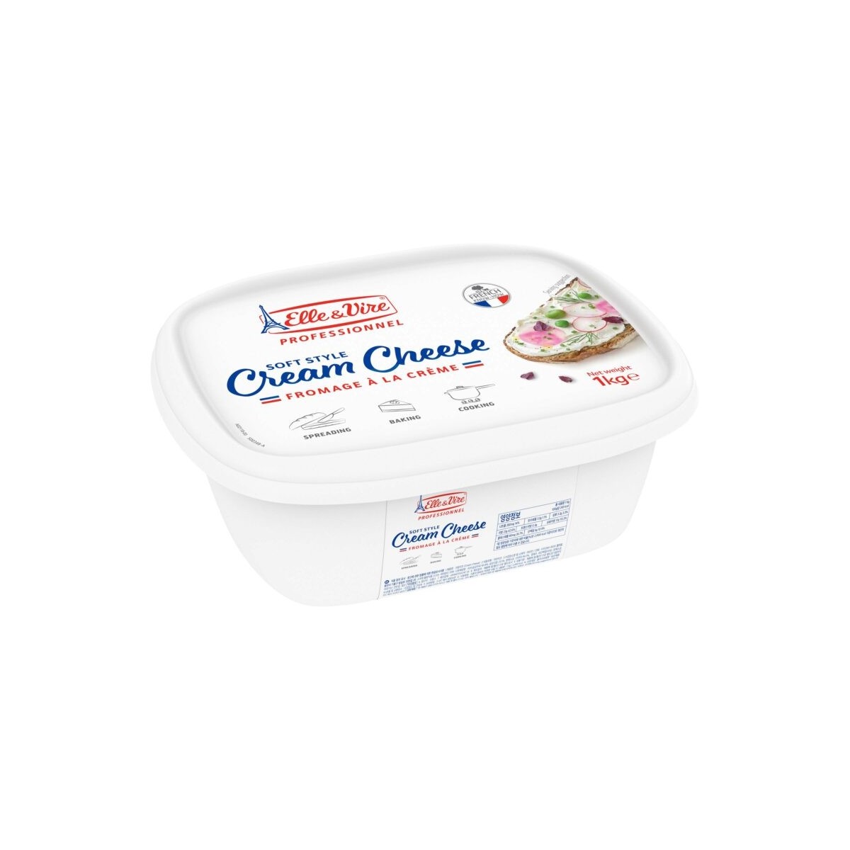 + ELLE & VIRE FROMAGE À LA CRÈME CREAM CHEESE TARTINABLE 1KG