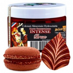 Colorant alimentaire Marron Brun Chocolat E102/E129/E151 Poudre  Hydrosoluble 100g - , Achat, Vente