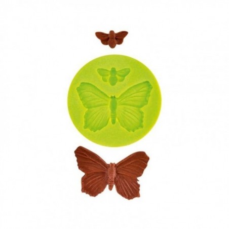 SILICONE MOULD BUTTERFLIES 2 PRINTS