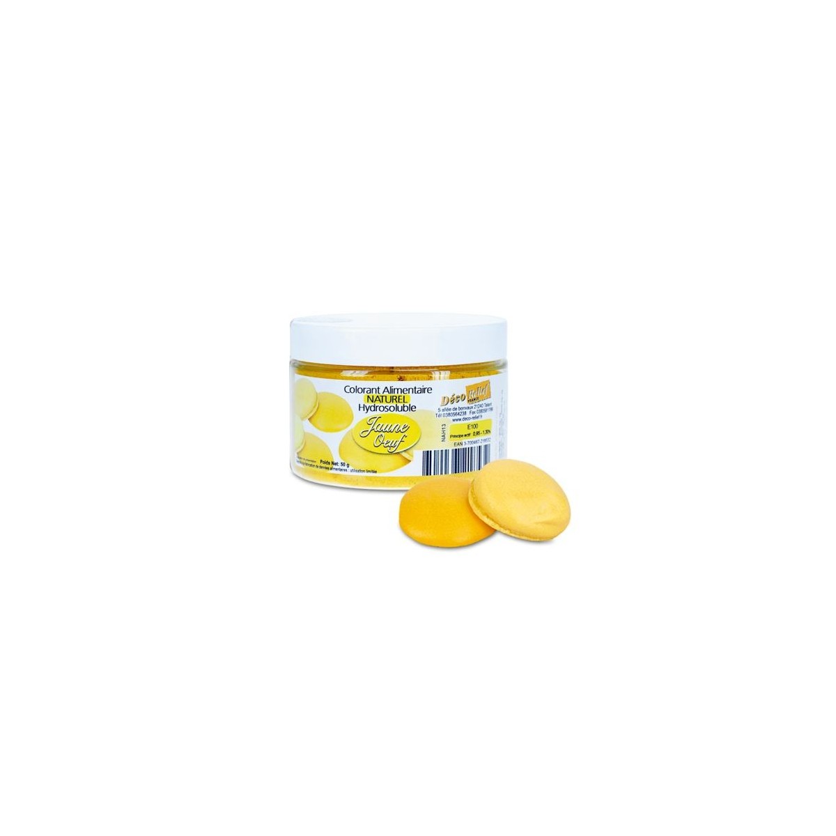 COLORANT NATUREL JAUNE OEUF NAH13 50GR