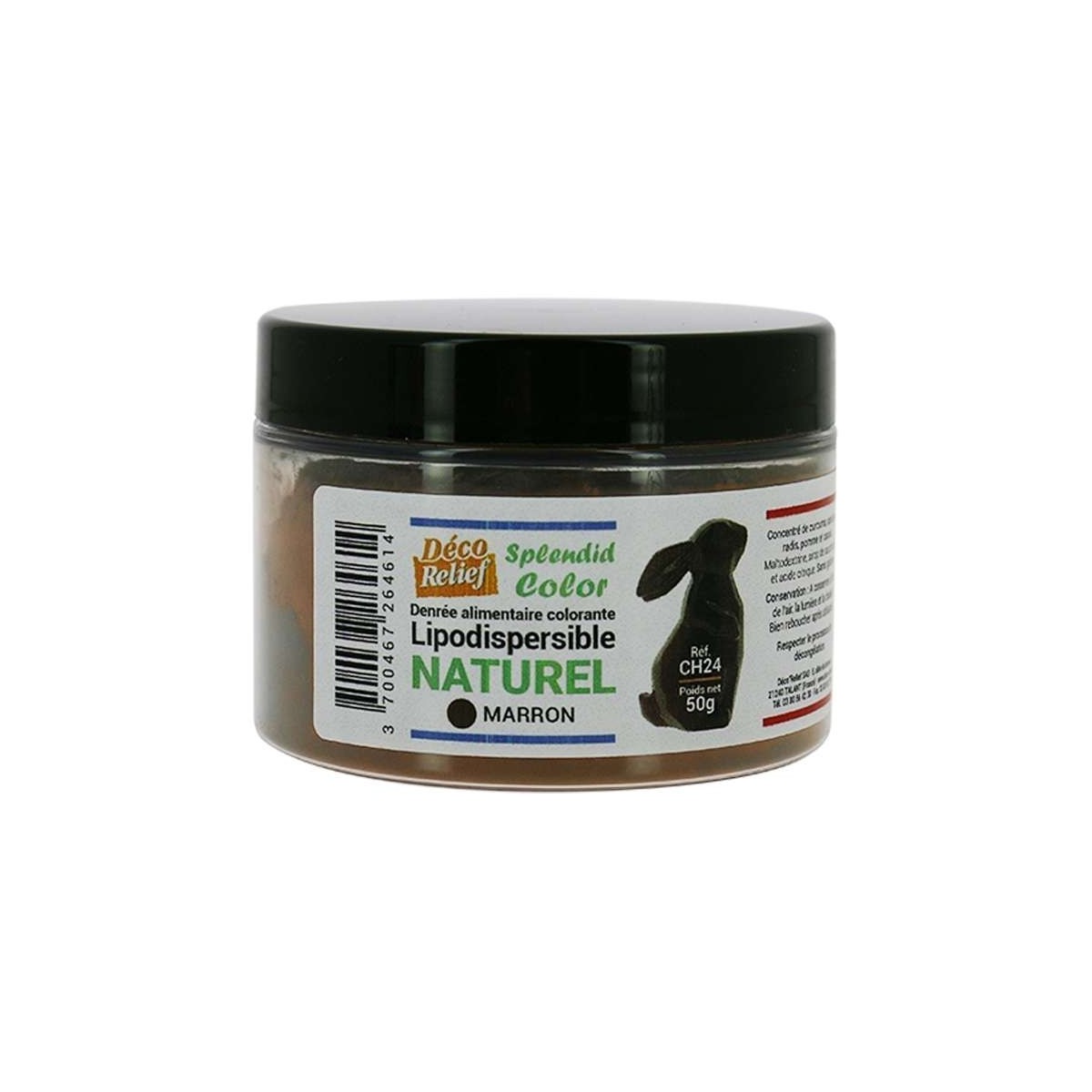 COLORANT NATUREL LIPODISPERSIBLE MARRON/BRUN50GR