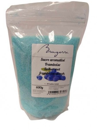SUCRE BARBE A PAPA AROMATISE FRAMBOISE 600GR