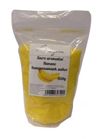 SUCRE BARBE A PAPA AROMATISE BANANE 600GR