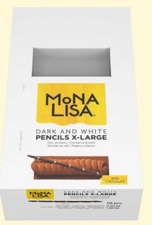 MONA LISA PENCILS X-LARGE 200MM ZWART EN WIT 115 STUKKENDOOS