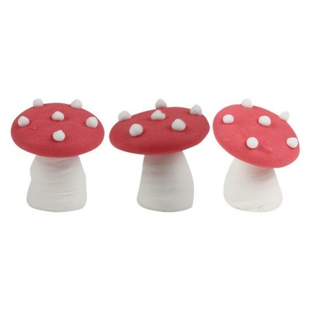 1014407 CHAMPIGNON ROUGE 3 CM 42PCES S/CDE