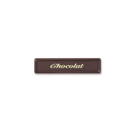 + 1054185 PLAQUETTE EN CHOCOLAT "CHOCOLAT"  5X1.2CM 150 PCES