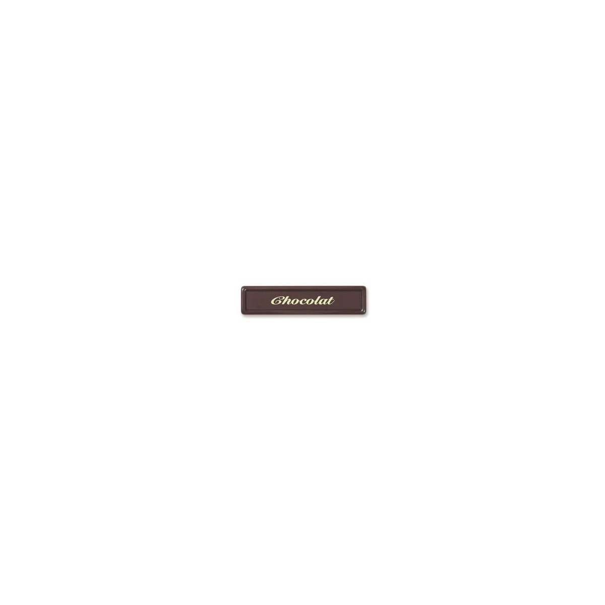 + 1054185 PLAQUETTE EN CHOCOLAT "CHOCOLAT"  5X1.2CM 150 PCES