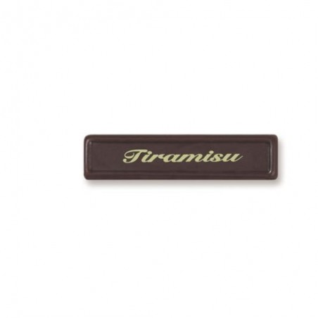 + 54193 PLAQUETTE EN  CHOCOLAT "TIRAMISU"5X1.2CM 150 PCES