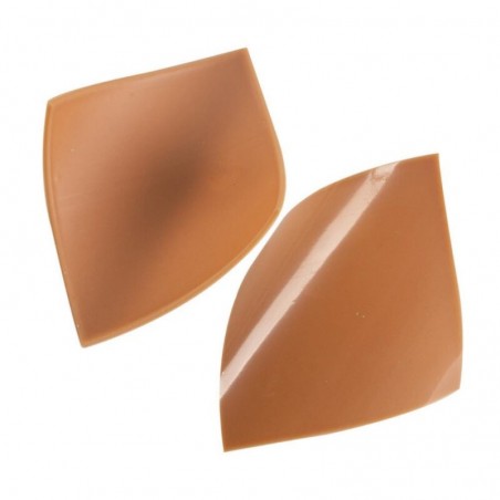 2034363 PLAQUETTE COURBÉE CARAMEL 4,5CM 63PCES