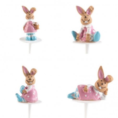 1069875 LAPIN ROBE ROSE  32PCES S/CDE