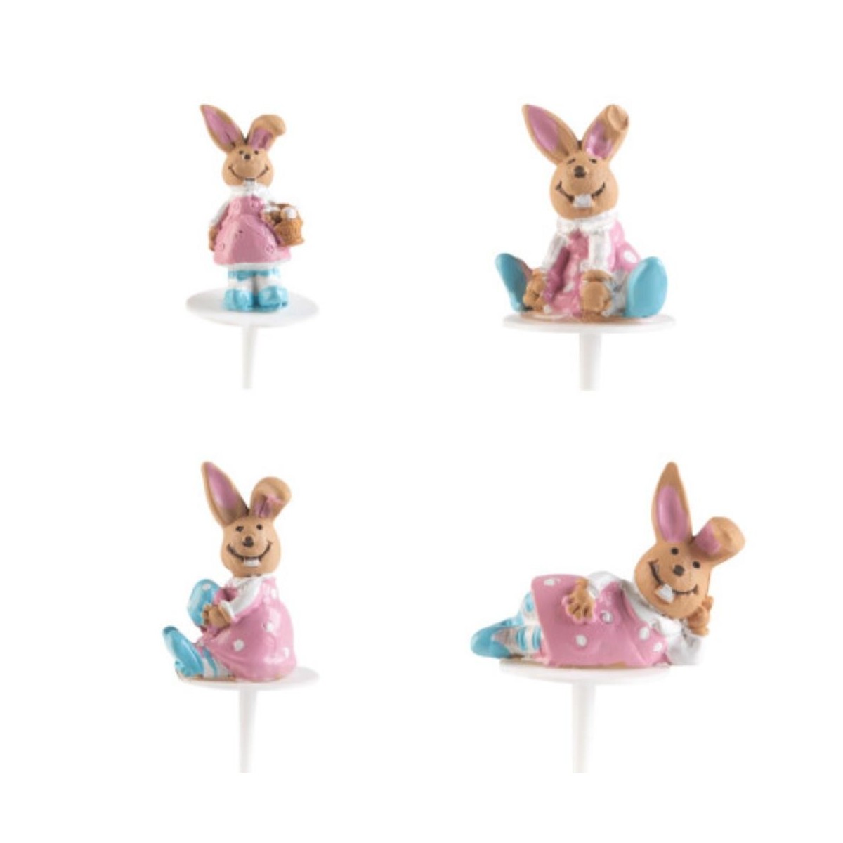 69875 LAPIN ROBE ROSE  32PCES S/CDE