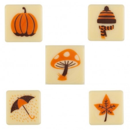 2014398 PLAQUETTE AUTOMNE 2,5 X 2,5 CM 175 PCES S/CDE