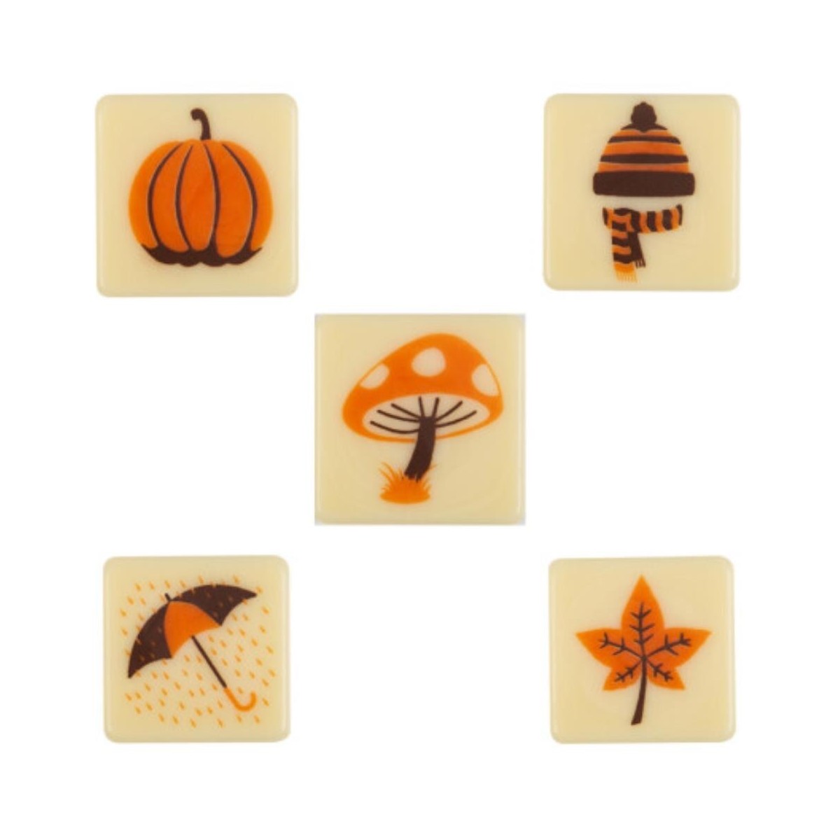 2014398 PLAQUETTE AUTOMNE 2,5 X 2,5 CM 175 PCES S/CDE