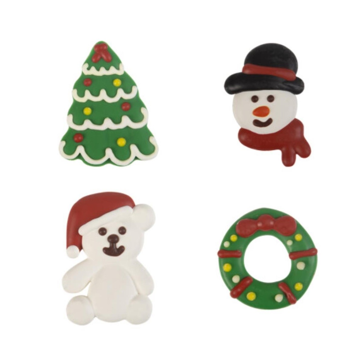 1014488 ASSORTIMENT DE NOËL 3 X 4 CM 60 PCES S/CDE