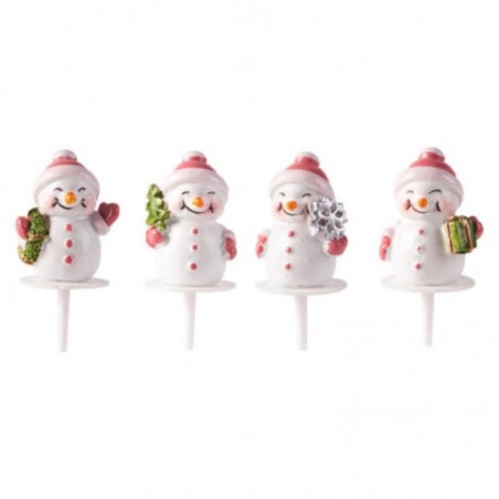 1015263 ASSORTIMENT BONHOMME DE NEIGE 4 CM 64 PCES